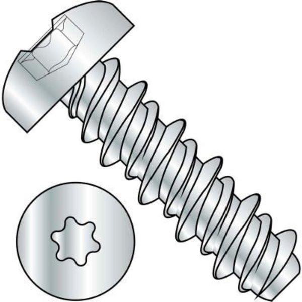 Kanebridge #2 x 1/4 Six Lobe Pan High Low Screw Fully Threaded Zinc Bake - Pkg of 10000 0204HTP